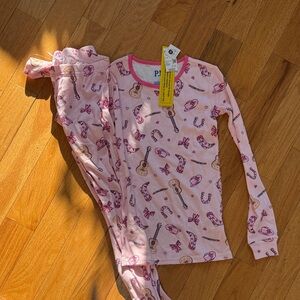 Children’s Place NWT Pink Cowgirl Print Kids Pajama Set Sz 12
